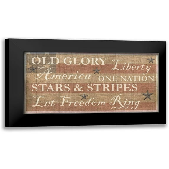 Allen, Kimberly 24x14 Black Modern Framed Museum Art Print Titled - Americana 6