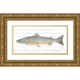 thumbnail image 1 of Allen, Kimberly 24x14 Gold Ornate Wood Framed with Double Matting Museum Art Print Titled - Trout 1, 1 of 4