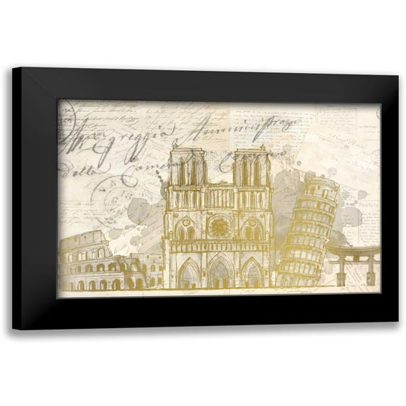 Allen, Kimberly 24x17 Black Modern Framed Museum Art Print Titled - Bucket List