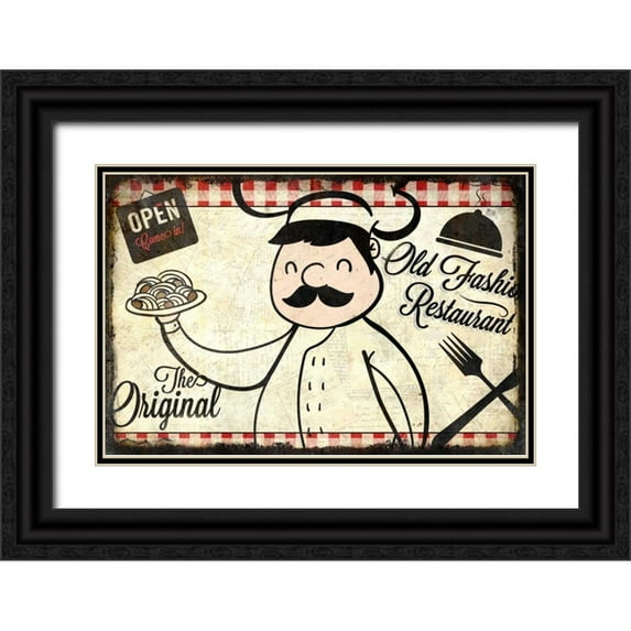 Allen, Kimberly 24x17 Black Ornate Wood Framed with Double Matting Museum Art Print Titled - Old Fashioned 2
