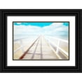 thumbnail image 1 of Allen, Kimberly 24x17 Black Ornate Wood Framed with Double Matting Museum Art Print Titled - Pier, 1 of 4