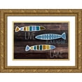 thumbnail image 1 of Allen, Kimberly 24x17 Gold Ornate Wood Framed with Double Matting Museum Art Print Titled - Faith Fish 2, 1 of 4