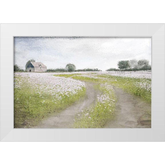 Allen, Kimberly 24x17 White Modern Wood Framed Museum Art Print Titled - Country Roads