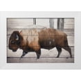 thumbnail image 1 of Allen, Kimberly 24x17 White Modern Wood Framed Museum Art Print Titled - Winter Bison, 1 of 4
