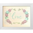 thumbnail image 1 of Allen, Kimberly 24x19 White Modern Wood Framed Museum Art Print Titled - Flowered Love, 1 of 4
