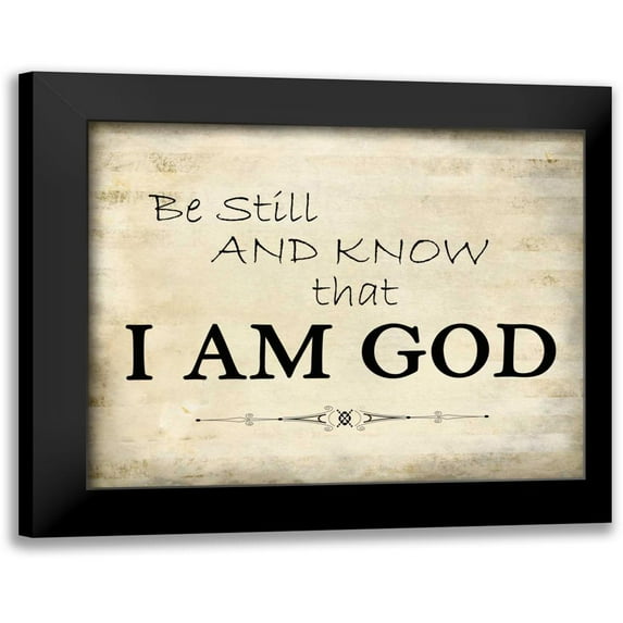 Allen, Kimberly 24x20 Black Modern Framed Museum Art Print Titled - Be Still
