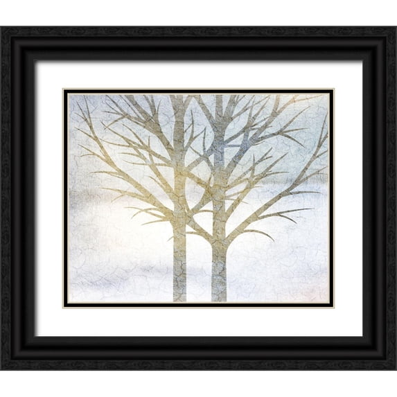 Allen, Kimberly 24x20 Black Ornate Wood Framed with Double Matting Museum Art Print Titled - Blue Days 2