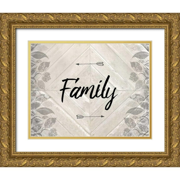 Allen, Kimberly 24x20 Gold Ornate Wood Framed with Double Matting Museum Art Print Titled - Family B