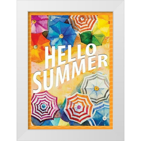 Allen, Kimberly 24x32 White Modern Wood Framed Museum Art Print Titled - Hello Summer 1