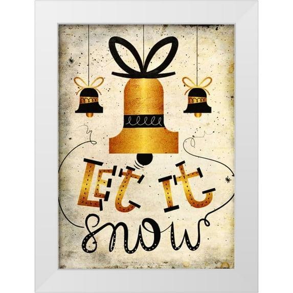Allen, Kimberly 24x32 White Modern Wood Framed Museum Art Print Titled - Let it Snow