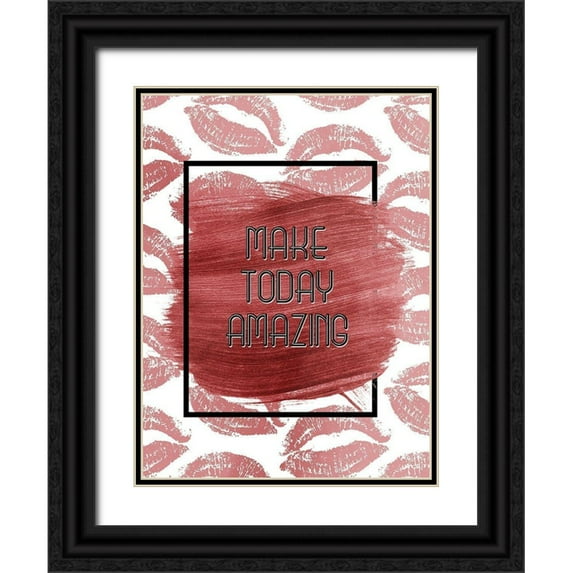 Allen, Kimberly 25x32 Black Ornate Wood Framed with Double Matting Museum Art Print Titled - Make Today