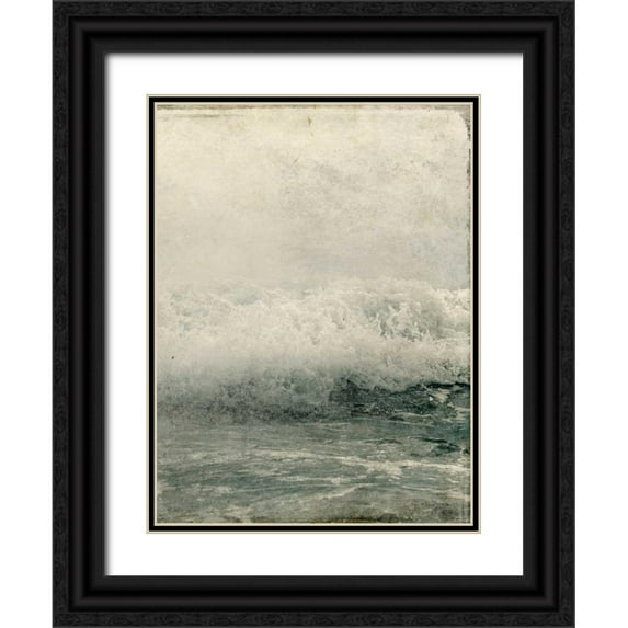 Allen, Kimberly 25x32 Black Ornate Wood Framed with Double Matting Museum Art Print Titled - Ocean Waves 2
