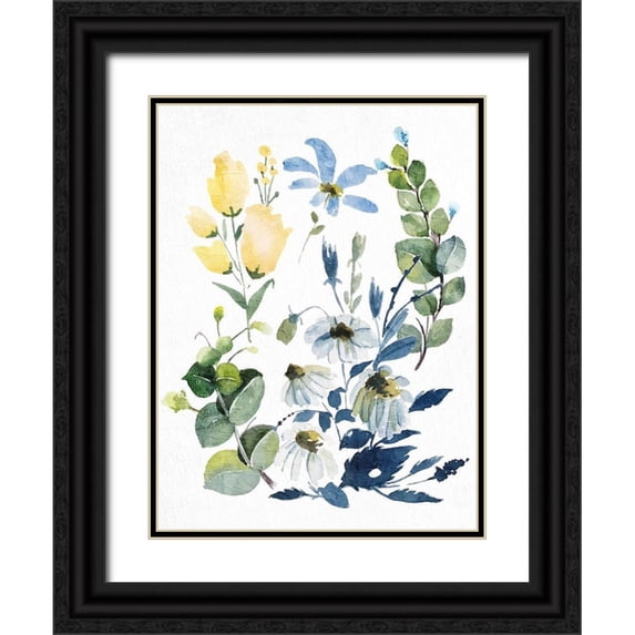 Allen, Kimberly 25x32 Black Ornate Wood Framed with Double Matting Museum Art Print Titled - Painted Spring 1