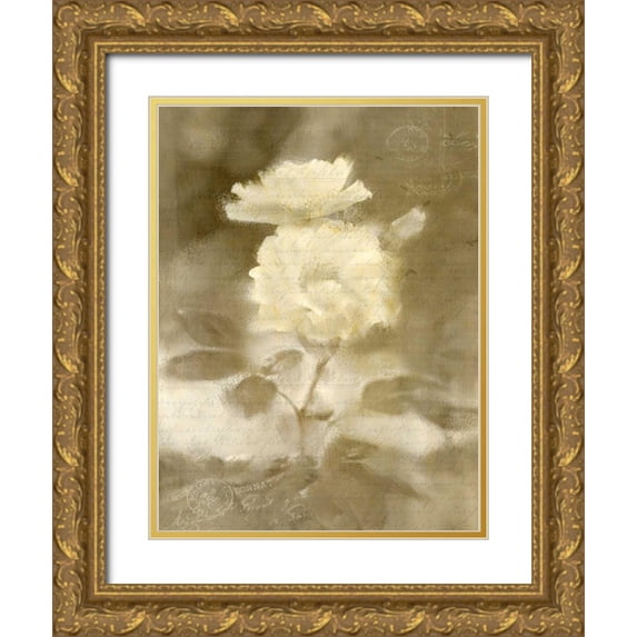 Allen, Kimberly 25x32 Gold Ornate Wood Framed with Double Matting Museum Art Print Titled - Early Blooming