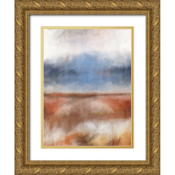 Allen, Kimberly 25x32 Gold Ornate Wood Framed with Double Matting Museum Art Print Titled - Sky and Earth 1