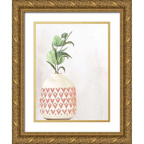 Allen, Kimberly 25x32 Gold Ornate Wood Framed with Double Matting Museum Art Print Titled - Vase 1