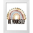 thumbnail image 1 of Allen, Kimberly 25x32 White Modern Wood Framed Museum Art Print Titled - Be Yourself Rainbow V2, 1 of 4