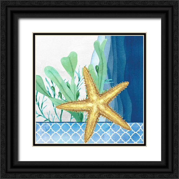 Allen, Kimberly 26x26 Black Ornate Wood Framed with Double Matting Museum Art Print Titled - Bayside 2
