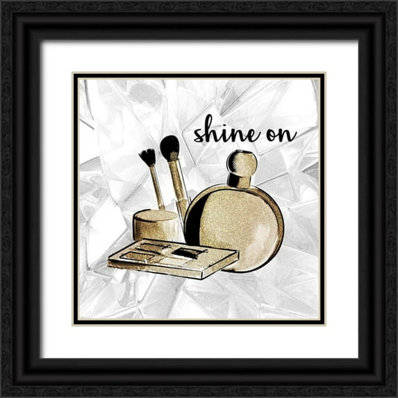 Allen, Kimberly 26x26 Black Ornate Wood Framed with Double Matting Museum Art Print Titled - Diamond Makeup 3