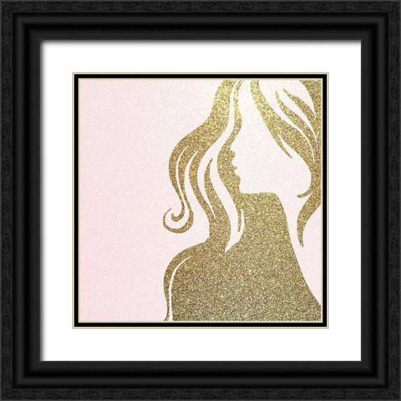 Allen, Kimberly 26x26 Black Ornate Wood Framed with Double Matting Museum Art Print Titled - Fashionista 5 Square