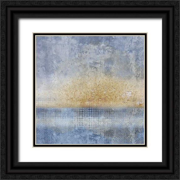 Allen, Kimberly 26x26 Black Ornate Wood Framed with Double Matting Museum Art Print Titled - In Blue 1