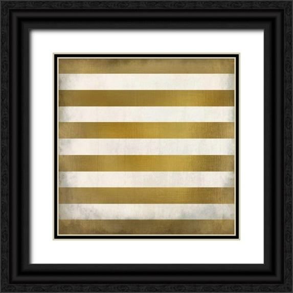Allen, Kimberly 26x26 Black Ornate Wood Framed with Double Matting Museum Art Print Titled - Love Dream Laugh Pattern