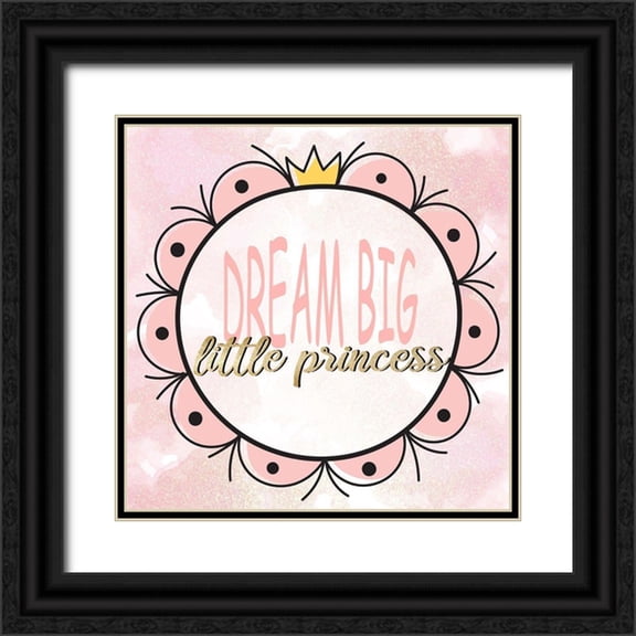 Allen, Kimberly 26x26 Black Ornate Wood Framed with Double Matting Museum Art Print Titled - Mirror Mirror 1