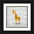 thumbnail image 1 of Allen, Kimberly 26x26 Black Ornate Wood Framed with Double Matting Museum Art Print Titled - Pink Giraffe Time, 1 of 4