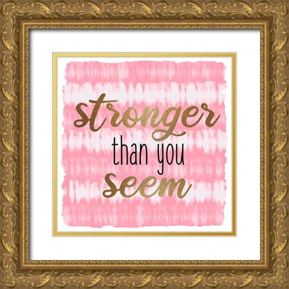 Allen, Kimberly 26x26 Gold Ornate Wood Framed with Double Matting Museum Art Print Titled - Braver Tie Dye 2