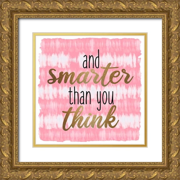 Allen, Kimberly 26x26 Gold Ornate Wood Framed with Double Matting Museum Art Print Titled - Braver Tie Dye 3