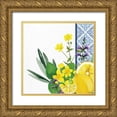 thumbnail image 1 of Allen, Kimberly 26x26 Gold Ornate Wood Framed with Double Matting Museum Art Print Titled - Lemon Tile 4, 1 of 4