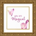 thumbnail image 1 of Allen, Kimberly 26x26 Gold Ornate Wood Framed with Double Matting Museum Art Print Titled - Magical Unicorn 3 V2, 1 of 4