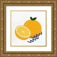 thumbnail image 1 of Allen, Kimberly 26x26 Gold Ornate Wood Framed with Double Matting Museum Art Print Titled - Orange Slice 4, 1 of 4