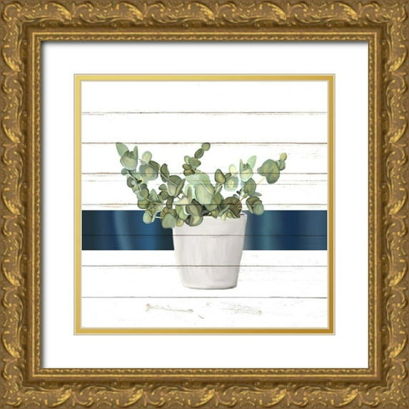 Allen, Kimberly 26x26 Gold Ornate Wood Framed with Double Matting Museum Art Print Titled - Pots 1