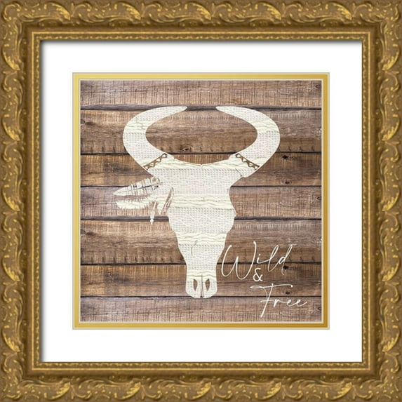 Allen, Kimberly 26x26 Gold Ornate Wood Framed with Double Matting Museum Art Print Titled - Wild and Free 1