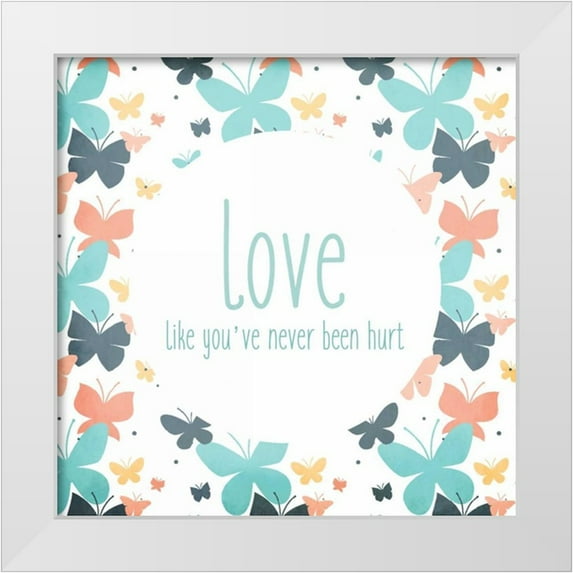 Allen, Kimberly 26x26 White Modern Wood Framed Museum Art Print Titled - Be You 3