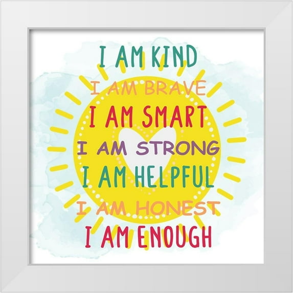 Allen, Kimberly 26x26 White Modern Wood Framed Museum Art Print Titled - I Am 2