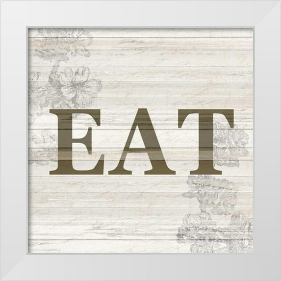Allen, Kimberly 26x26 White Modern Wood Framed Museum Art Print Titled - Kitchen Eats 1