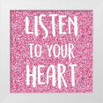 thumbnail image 1 of Allen, Kimberly 26x26 White Modern Wood Framed Museum Art Print Titled - Listen to Your Heart, 1 of 4