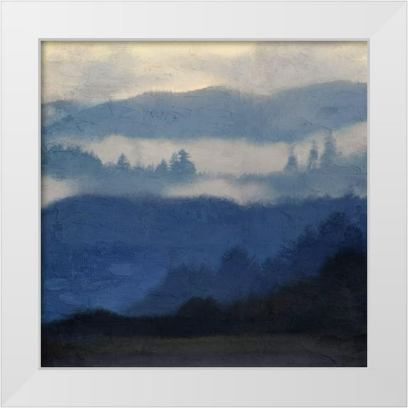 Allen, Kimberly 26x26 White Modern Wood Framed Museum Art Print Titled - Mountain Range 2