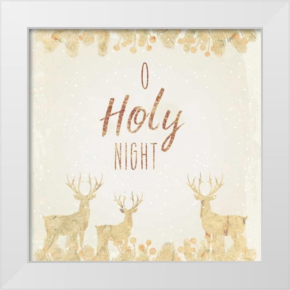 Allen, Kimberly 26x26 White Modern Wood Framed Museum Art Print Titled - O Holy Night