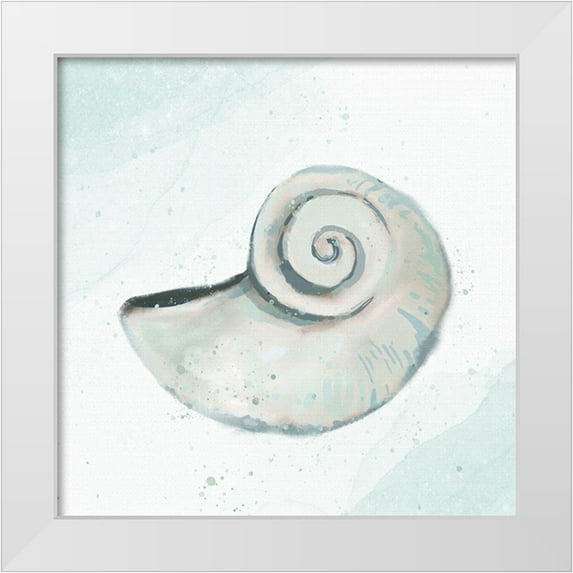 Allen, Kimberly 26x26 White Modern Wood Framed Museum Art Print Titled - Seashore Shell 1