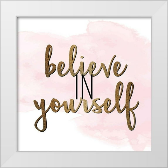 Allen, Kimberly 26x26 White Modern Wood Framed Museum Art Print Titled - She Believed 4