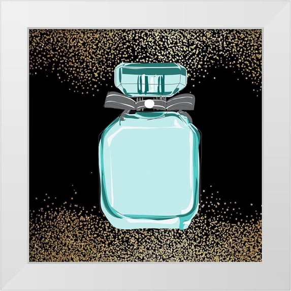 Allen, Kimberly 26x26 White Modern Wood Framed Museum Art Print Titled - Teal Fashion 2