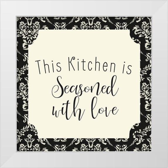 Allen, Kimberly 26x26 White Modern Wood Framed Museum Art Print Titled - This Kitchen 2