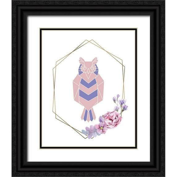 Allen, Kimberly 26x32 Black Ornate Wood Framed with Double Matting Museum Art Print Titled - Geo Animal 1