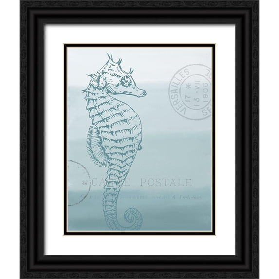 Allen, Kimberly 26x32 Black Ornate Wood Framed with Double Matting Museum Art Print Titled - Seaside Card 3 v2