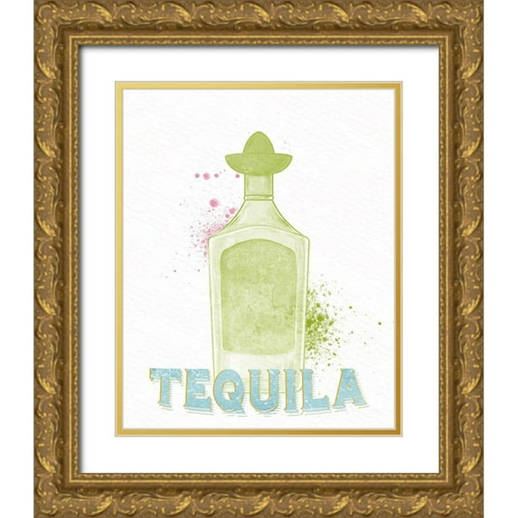 Allen, Kimberly 26x32 Gold Ornate Wood Framed with Double Matting Museum Art Print Titled - Bottles 3 v2