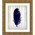 thumbnail image 1 of Allen, Kimberly 26x32 Gold Ornate Wood Framed with Double Matting Museum Art Print Titled - Feathered 3, 1 of 4