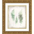 thumbnail image 1 of Allen, Kimberly 26x32 Gold Ornate Wood Framed with Double Matting Museum Art Print Titled - Watercolor Fern 1 Vintage, 1 of 4